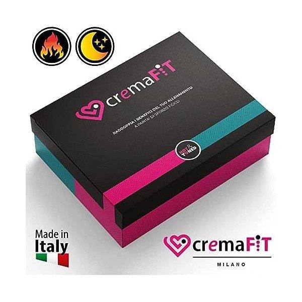 CREMAFIT TRAITEMENT RAFFERMISSANT Coffret 2 Crèmes - Effet Chaud & Nuit Réducteur Intensif Vergetures, Abdominale, des Fess