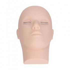 Tête de Mannequin Dextension de Cils à 4 Couches avec Silicone, Modèle de Maquillage Réutilisable – Rebond élevé pour une Pr