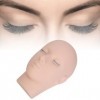 Tête de Mannequin de Cils, Visage D’extension de Cils, Tête de Mannequin D’extension de Cils en Silicone, Tête de Mannequin d