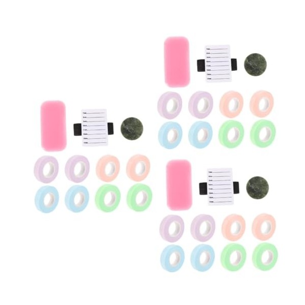 minkissy 22 Pièces Ensemble DOutils Pour Cils Ruban Pour Cils Ruban En Mousse Pour Cils Ruban Vert Sous Le Ruban DExtension