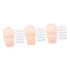 minkissy 2 Ensembles Modèle De Formation De Beauté Cils Mannequin Cils Mannequin Tête Kit De Pratique Pratique Formation Tête