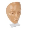 Planche de Pratique de Maquillage, Visage de Mannequin de Maquillage Réutilisable en Silicone 5D avec 20 Ml Dhuile Démaquill
