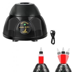 Vortex Mélangeur dencre rechargeable USB - Agitateur Vortex - 5200 tr/min - 6 ventouses - Résistant aux chocs et stable - Po