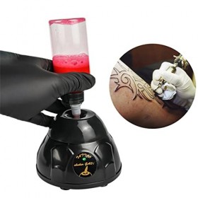 Vortex Mélangeur dencre rechargeable USB - Agitateur Vortex - 5200 tr/min - 6 ventouses - Résistant aux chocs et stable - Po