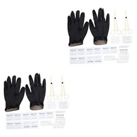 DOITOOL 2 Ensembles DOutils De Bijoux De Corps Outil De Perçage Du Nez Kit De Perçage Des Lèvres Kit De Perçage Du Nez Cerce