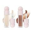 Liquid Highlighter,Highlighter Maquillage Stick Waterproof Cream Contour Stick Body Brighten Long Lasting Smooth Liquid Bronz