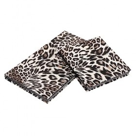 Housoutil 2 Boîtes Plaque Aimantée Vide Imprimé Léopard Étui à Fard à Paupières Magnétique Cas De Casseroles De Palette De Fa