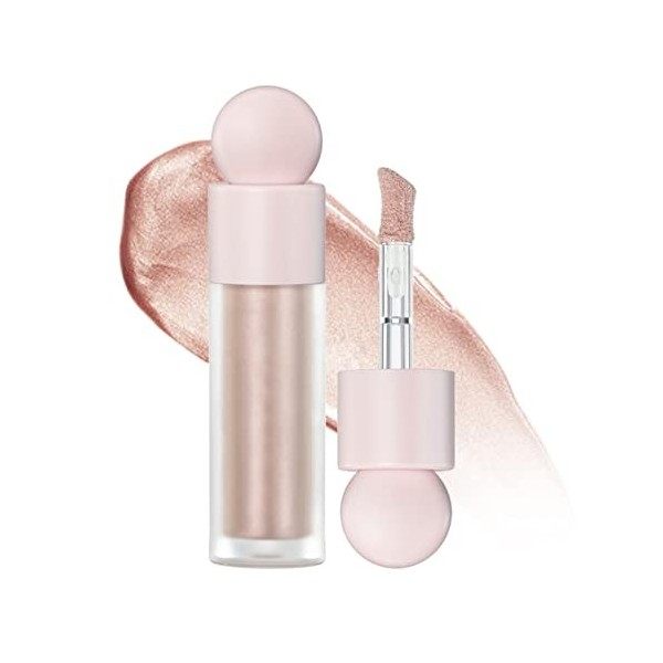 Liquid Highlighter,Highlighter Maquillage Stick Waterproof Cream Contour Stick Body Brighten Long Lasting Smooth Liquid Bronz