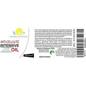 Huile Anti Cellulite 100% Naturelle Tonifiante Anti vergetures Pénètre 6 FOIS plus profondément et agit plus durablement que 