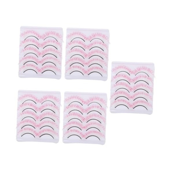 POPETPOP 25 Paires Faux Cils Colorés Faux Cils Réutilisables Cils Dhalloween Dramatiques Cils Pour Halloween Cosplay Faux Ci