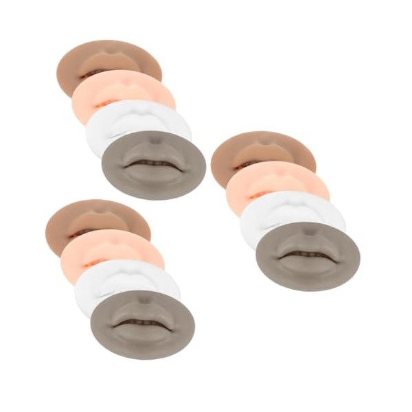 POPETPOP 16 Pièces Masque Pour Les Lèvres Module 3d Peau Du Visage Pour Le Pratique De La Peau De Modèle De Mannequin à Lèvre