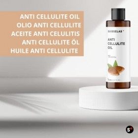 Suisse Lab - HUILE ANTI-CELLULITE DRAINANTE - Lutte contre la cellulite et les vergetures avec effet raffermissant amincissan