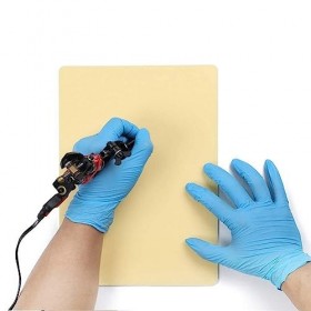 Fausse peau de tatouage 6 pièces Double face peau de pratique de tatouage peau de pratique de tatouage en Silicone souple pea