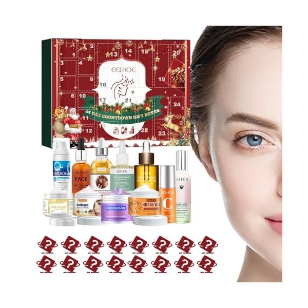 Calendrier De LAvent Beauté 2023, 24 Jours Surprise De Produits De Beauté Et De Soins De La Peau, Maquillage Advent Calendar