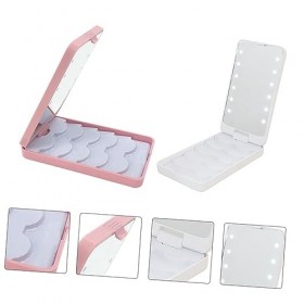 FOMIYES 2 Pièces Boîte De Rangement De Cils Conteneur De Faux Cils De Cils Porte-Étui À Cils Organisateur De Faux Cils Étui D