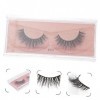 POPETPOP 5 Paires Faux Cils Faux Extensions De Cils Accessoire De Maquillage Dhalloween Cils Réutilisables Naturels Cils De 