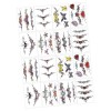 Beaupretty 32 Feuilles Couverture De Cicatrice Stickers ​​temporels Hommes ​​​​de Cauchemar Fleur Corps Aux Femmes Prothèse P