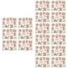 ABOOFAN 30 Feuilles DAutocollants DAmbiance De Noël Autocollant De Visage Autocollant De Noël Faux Pour Enfants Faux Autoco