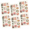 ABOOFAN 30 Feuilles DAutocollants DAmbiance De Noël Autocollant De Visage Autocollant De Noël Faux Pour Enfants Faux Autoco