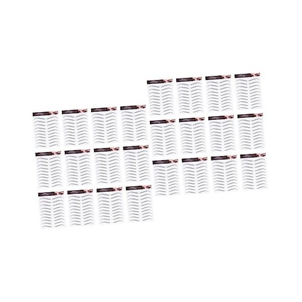 POPETPOP 36 Feuilles Autocollants À Sourcils Imperméables Autocollants Pour Hommes Maquillage Transferts De Sourcils Faux Sou