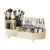 HOHXFYP Organisateur de Maquillage, Organisateur de Maquillage en Plastique Réglable Rotatif à 360 °, Vitrine Cosmétique Mini