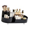 HOHXFYP Organisateur de Maquillage, Organisateur de Maquillage en Plastique Réglable Rotatif à 360 °, Vitrine Cosmétique Mini