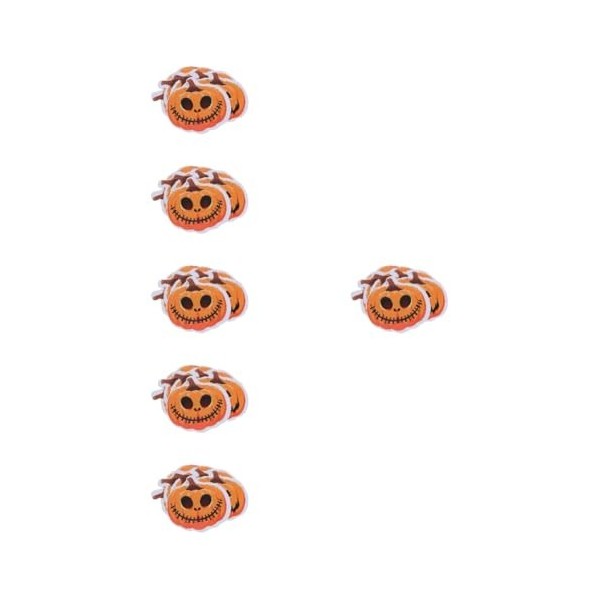 FOMIYES 24 Pcs Autocollant Citrouilles Décor Halloween Citrouille Trick Or Treat Stickers Citrouille Expression Decal Monstre