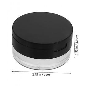 FOMIYES 6 Pièces Boîte De Poudre en Maille Élastique Étui À Poudre Portable Récipient De Farine De Poudre en Plastique Conten