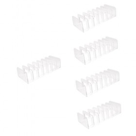 FRCOLOR Lot de 5 boîtes de rangement pour fard à paupières, fard à paupières, palette de rouge à lèvres, organisateur de tiro