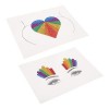 POPETPOP 6 Pcs Arc-En-Ciel Paillettes Autocollant Gay Fierté Décor Lgbt Visage Autocollant Arc-En-Ciel Corps Lgbt Fierté Coti