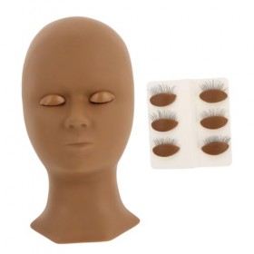 FRCOLOR 1 PC 4 Greffage Tête De Cils Modèle Kits De Maquillage Tête De Pratique De Maquillage Mannequin Mannequin Tête De Pou