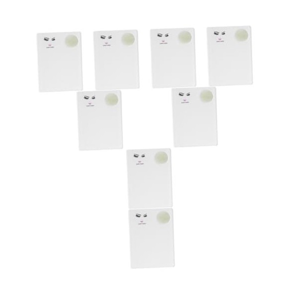 POPETPOP 4 Pièces Planche De Greffe De Cils Mini Gong Support De Plaque Dextension De Cils Palette De Cils Porte-cils à Main