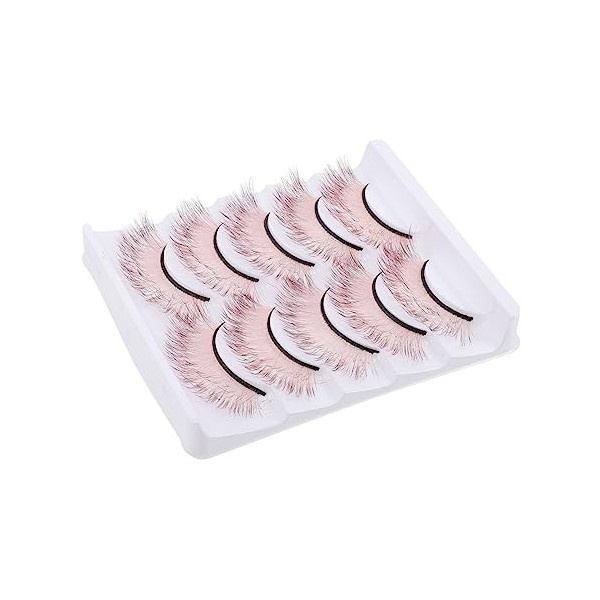 FRCOLOR 20 Paires Faux Cils Colorés Faux Cils 5d Cils 3d Faux Cils Avec Couleur Cils Dhalloween Dramatiques Faux Cils Longs 