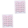 POPETPOP 25 Paires Faux Cils Colorés Faux Cils Longs Faux Cils Dhalloween Cils Vaporeux Cosplay Faux Cils Faux Cils Réutilis