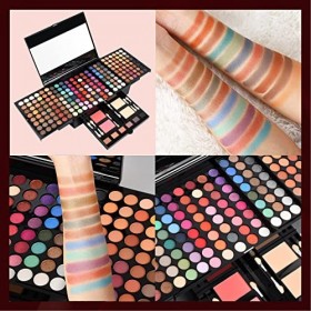 Fards à Paupières, Palettes de Maquillage Yeux Professionnel Mat Paillette, Eyeshadow Palette Colorful Palette Fard a Paupier