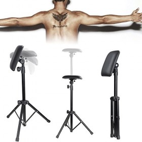 Tattoo Support pliable pour accoudoirs/repose-jambes réglable en hauteur de 65 à 125 cm Trépied de bras de tatouage
