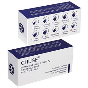 CHUSE microblades A19 Aiguilles manuelles de tatouage à sourcils 50 pièces/boîte Microstroking