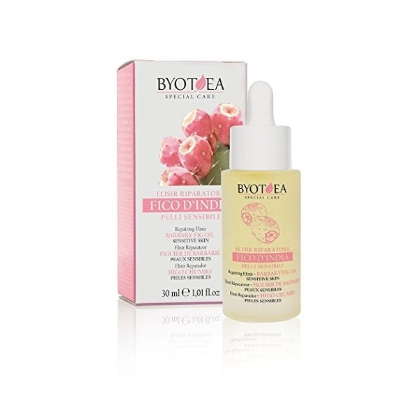 Byothea BYOTEA Elixir Réparateur Visage à la Figue de Barbarie pour Peaux Sensibles-30 ML, Multi-Coloured, One Size