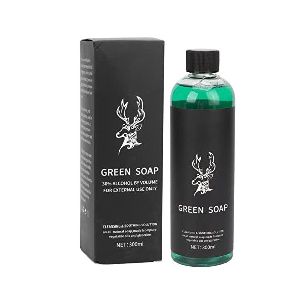 300ml Tattoo Solution Green Soap, Tattoo Aftercare Cleaning Concentrating Green Soap for Tattoo Shop Men Women