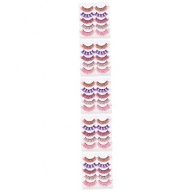 Angoily 5 Boîtes De Cils Colorés Adhésifs Pour Cils Russes Faux Cils Bande Russe Cils Faux Cils Dramatiques Pestanas Postizas