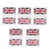 Beaupretty 25 Ensembles Autocollants De Fans Royaume-Uni Drapeau De Pays Drapeaux Britanniques Autocollant De Visage Autocoll