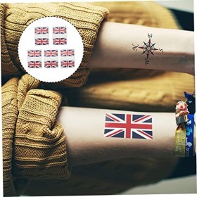 Beaupretty 25 Ensembles Autocollants De Fans Royaume-Uni Drapeau De Pays Drapeaux Britanniques Autocollant De Visage Autocoll