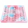 Mipcase 60 Paires De Cils Faux Cils Faux Cils Cils Bandes De Cils De Maquillage En Vrac Bandes De Cils En Vrac Cils Simples P