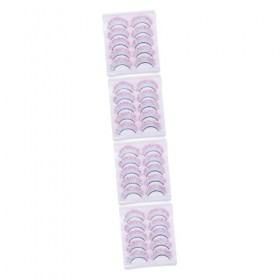 DOITOOL 20 Paires De Faux Cils Colorés Faux Cils Colorés Faux Cils DHalloween Cils Colorés Moelleux Extensions De Faux Cils 
