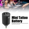 Alimentation de Tatouage, Mini Alimentation Batterie Tatouage sans Fil avec Affichage Numérique LED, Capacité de 1300 MAh, Co