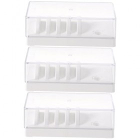 FRCOLOR 3 Pièces Table De Greffe De Cils Vitrine De Cils Plaque De Rangement Des Cils Plateau De Faux Cils Porte-colle Adhési