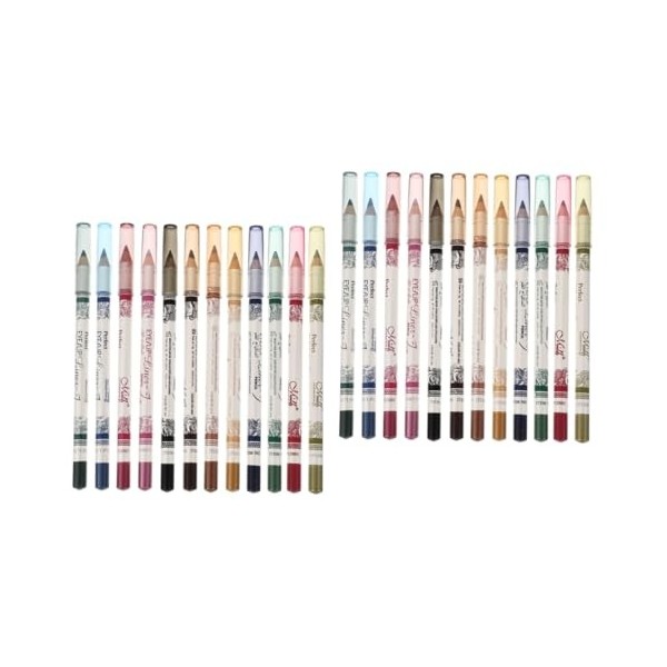 POPETPOP 3 Pièces 12 Crayons Eye-liner Flash Costume Eye-liner Scintillant Crayon Eye-liner Lèvres Eye-liner De Maquillage Cr