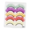 POPETPOP 35 Paires Faux Cils Extensions De Cils Bandes De Cils De Couleur Cils De Poupée Extension De Cils De Couleur Cils Dr