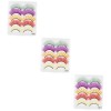 POPETPOP 35 Paires Faux Cils Extensions De Cils Bandes De Cils De Couleur Cils De Poupée Extension De Cils De Couleur Cils Dr