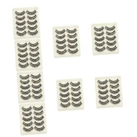 FRCOLOR 40 Paires Faux Cils En Diamant Faux Cils De Vison Cils Glamnétiques Cils Cosmétiques Cils Scintillants Artificiel Man